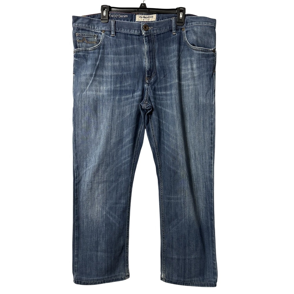 Alberto T400 Denim Modern Fit Stone‎ Mens Designer Jeans Size 40x27 EUC